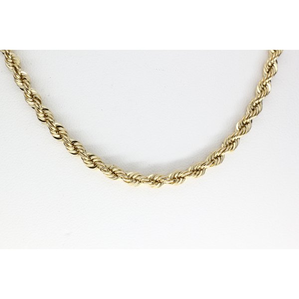Rope Necklace Yellow Gold Light