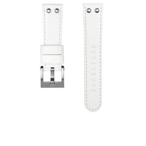 TW Steel Strap White leather 22 mm
