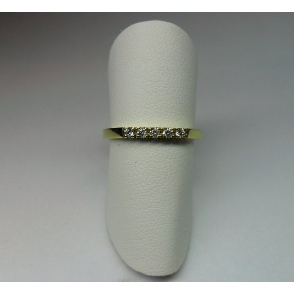 Row Ring Small 5st. Yellow Gold
