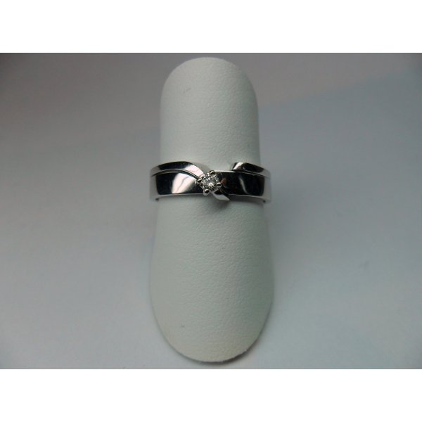 2Gether Solitaire Ring White Gold