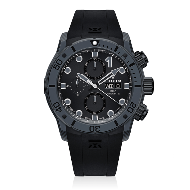 Edox Carbon Chronograph horloge 01125 CLNGN
