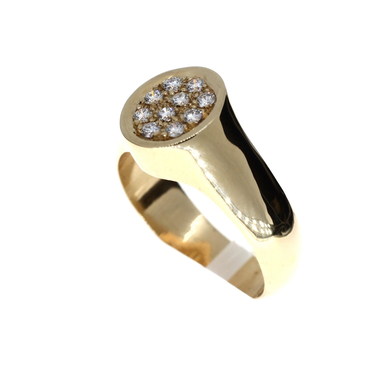 Ronde Zegelring Geelgoud