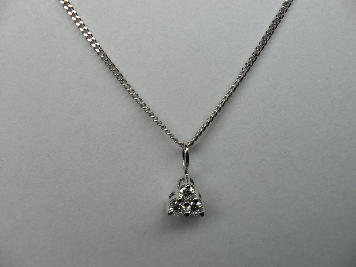 Driehoek Hanger Witgoud Groot