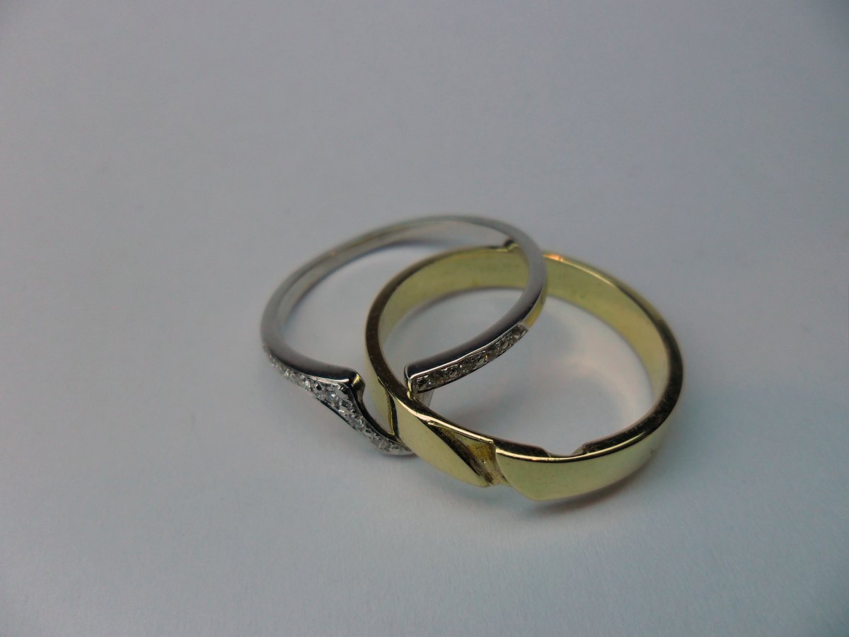 2Gether Ring Pavé Bicolor