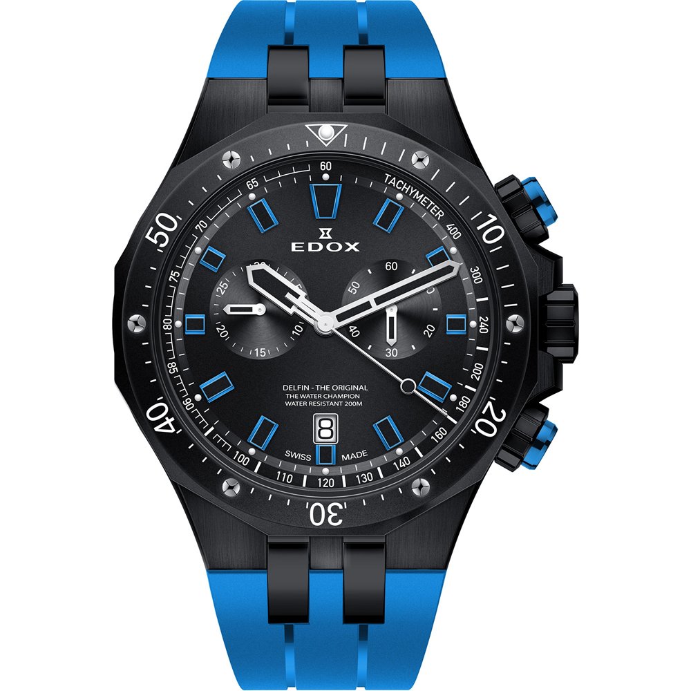 Edox Delfin Chrono horloge 10109 37NBUCA NIBU