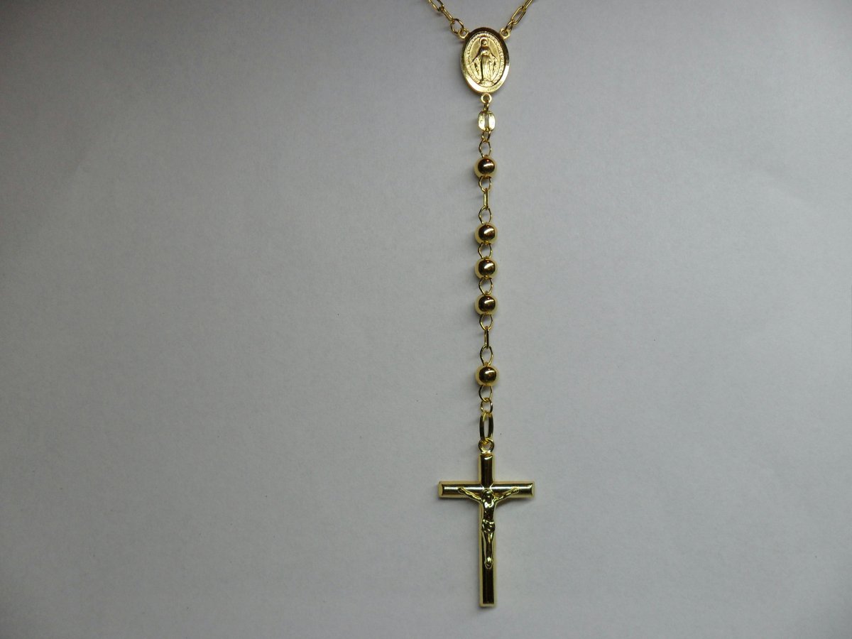 Geelgouden Rozenkrans Zwaar