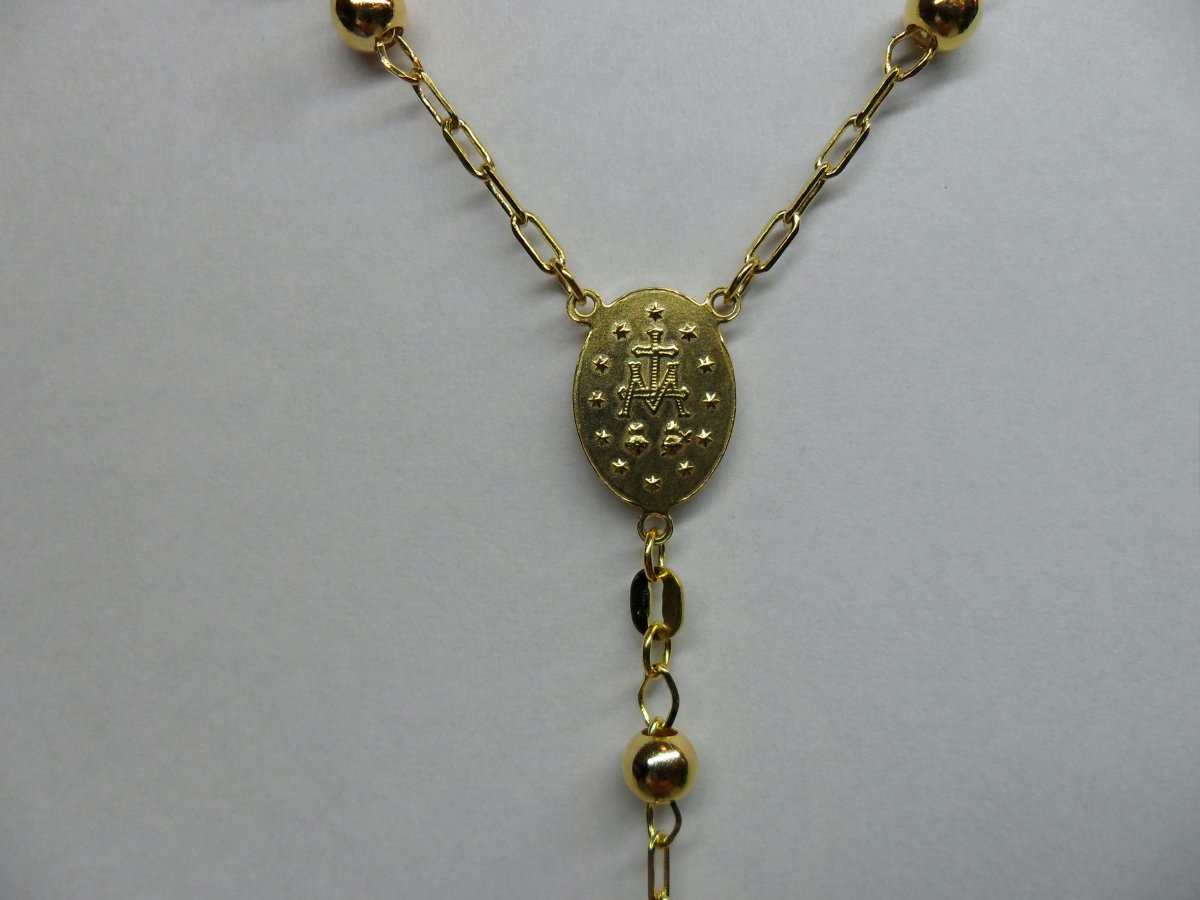 Geelgouden Rozenkrans Zwaar