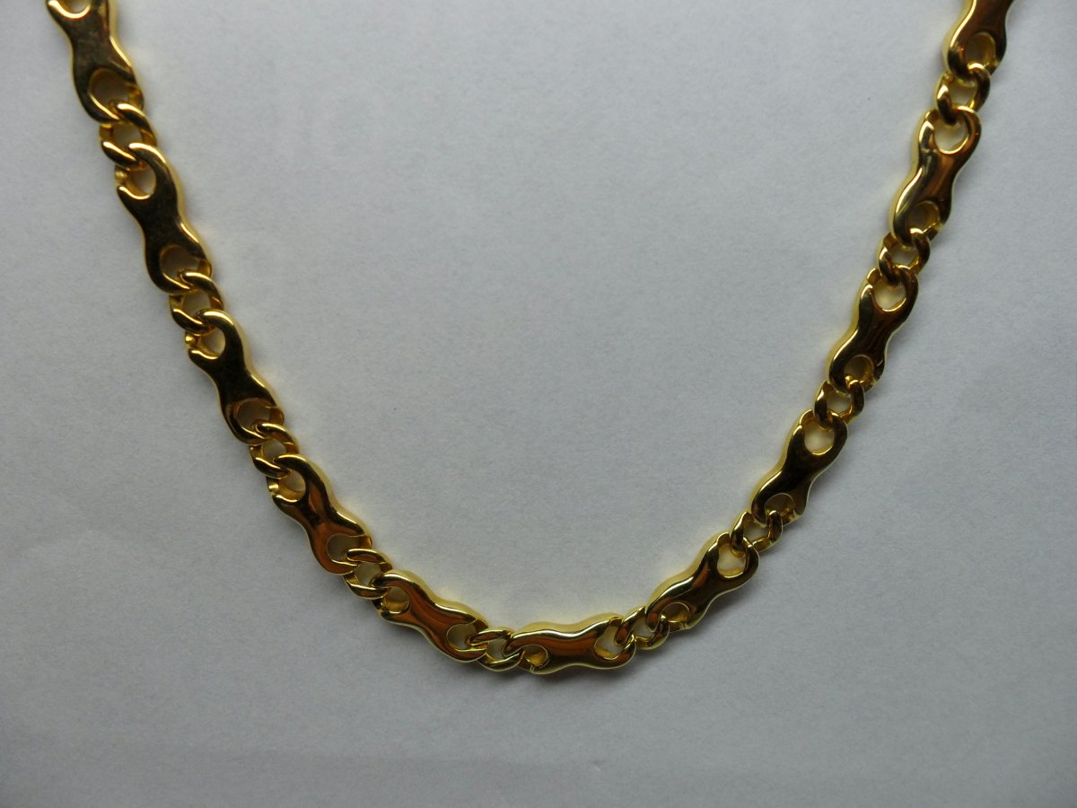 Schakel Collier Geelgoud