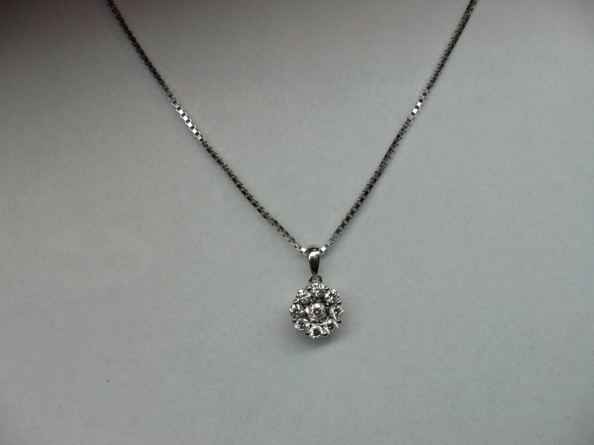 Halo Cirkel Hanger Witgoud