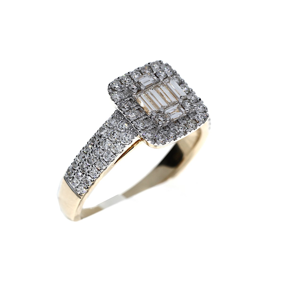 Baguette halo ring breed 74-0.86crt.