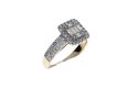 Baguette halo ring wide 74-0.86 crt.