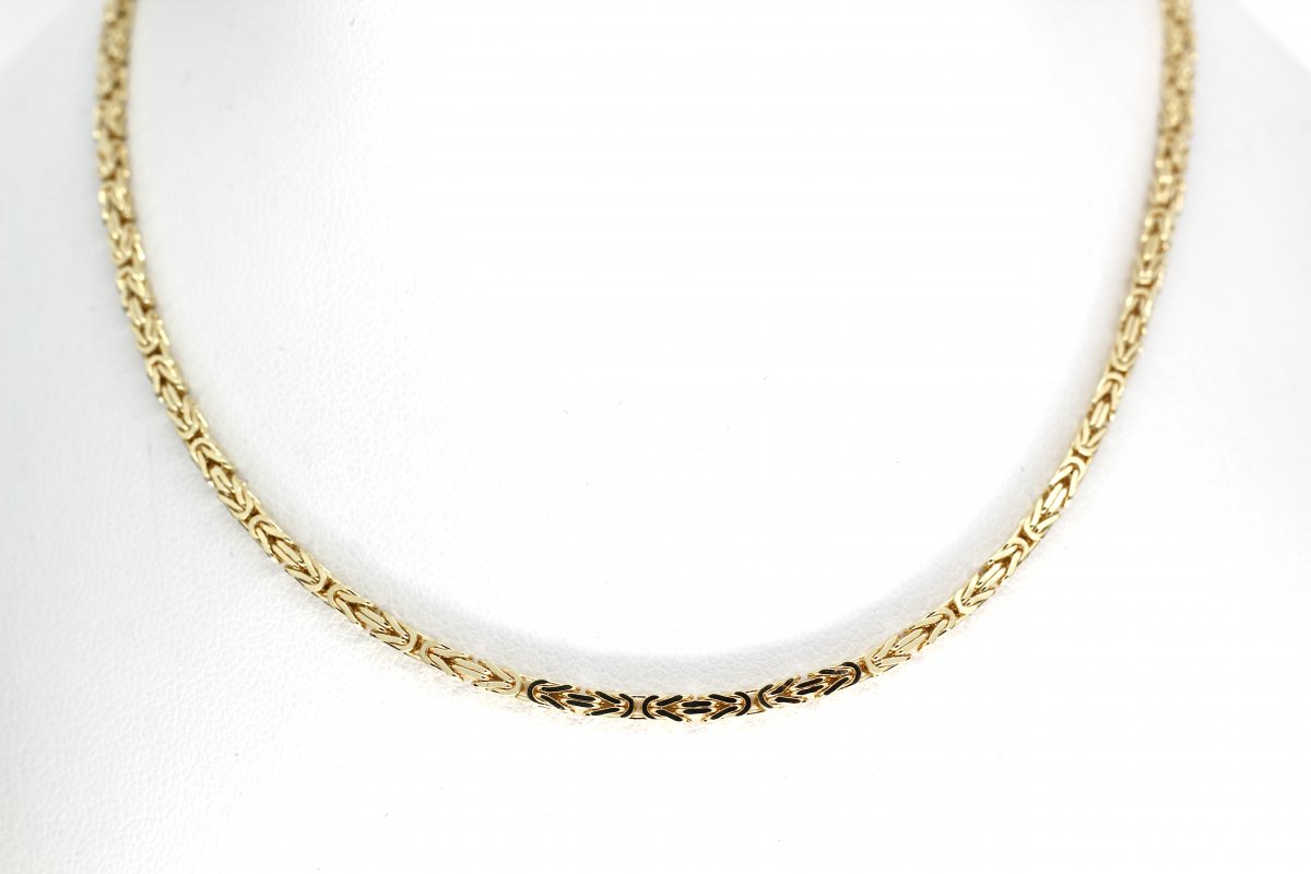 Koningscollier Smal Geelgoud