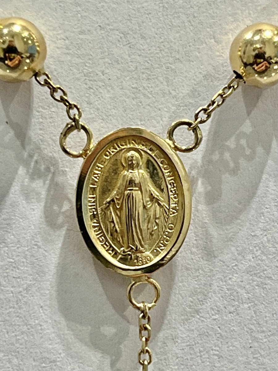 Geelgouden Rozenkrans Medium