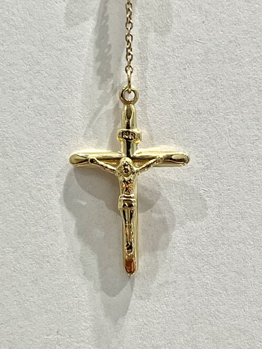 Geelgouden Rozenkrans Medium