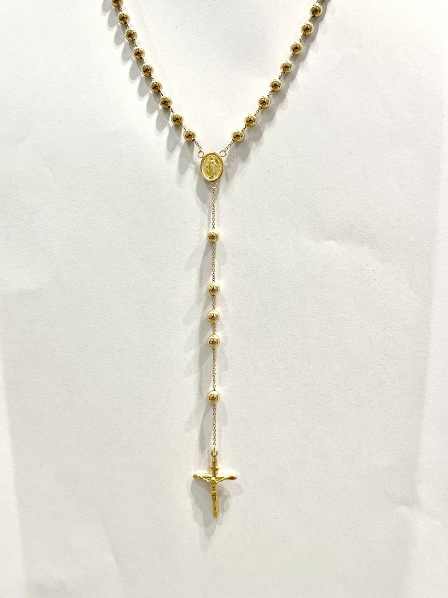 Geelgouden Rozenkrans Medium