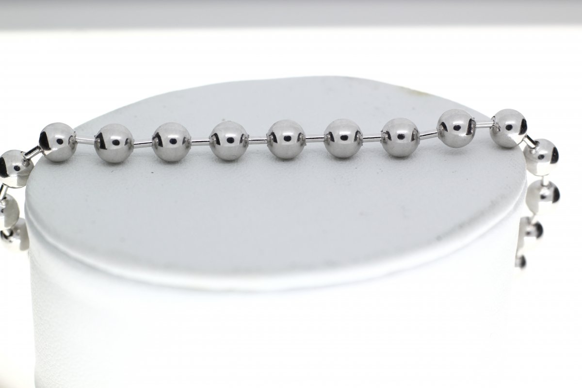 Balletjes Armband Witgoud