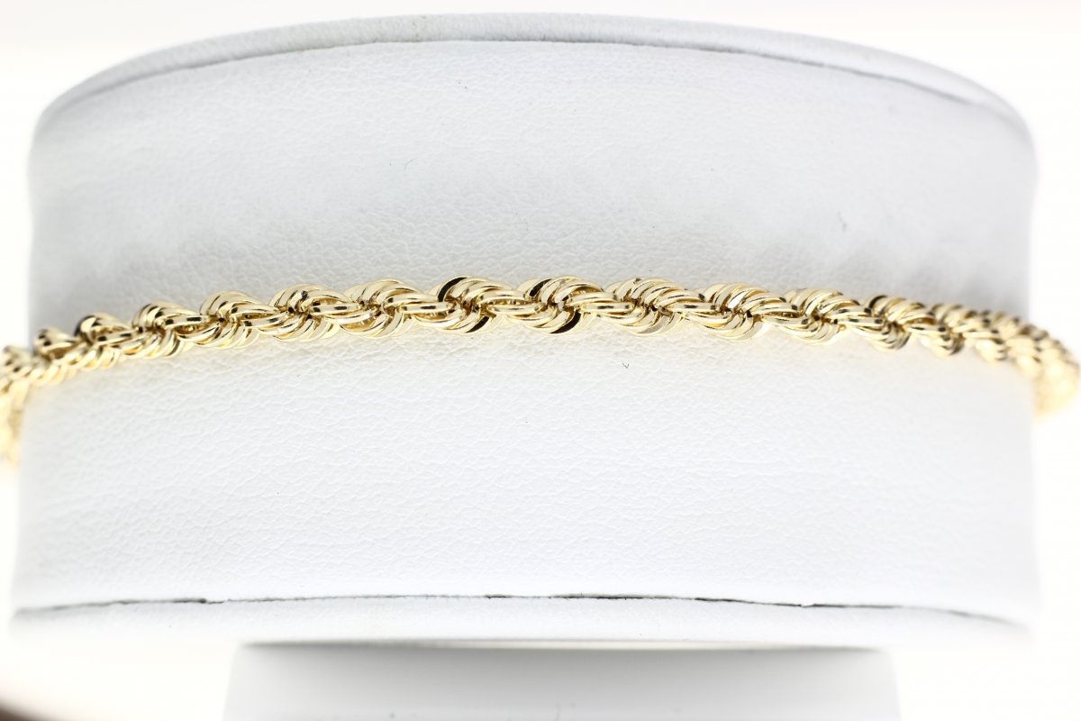 Rope Bracelet Yellow Gold Light