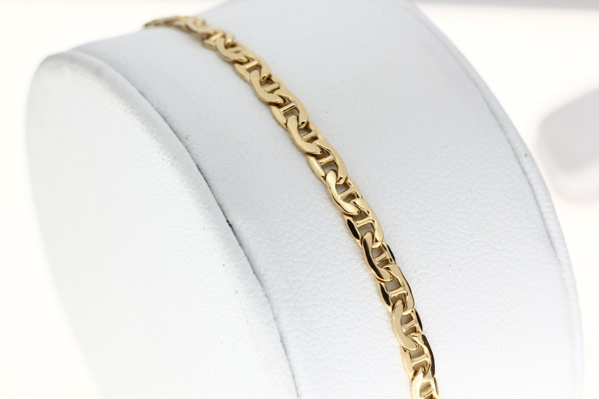 Steg Armband Geelgoud 3mm