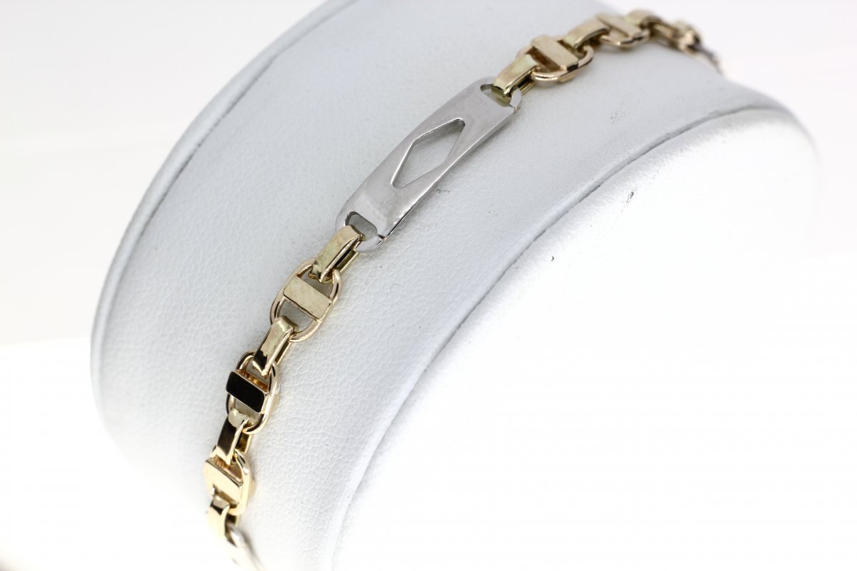 Bi-Color Gold Kingsly Link Bracelet