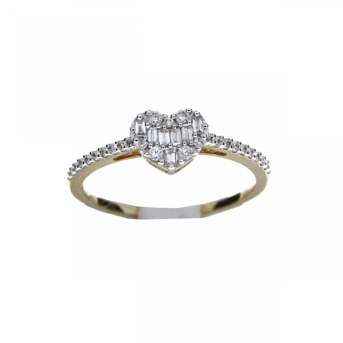 Rijring Solitair ring hartvorm 32-0.22crt