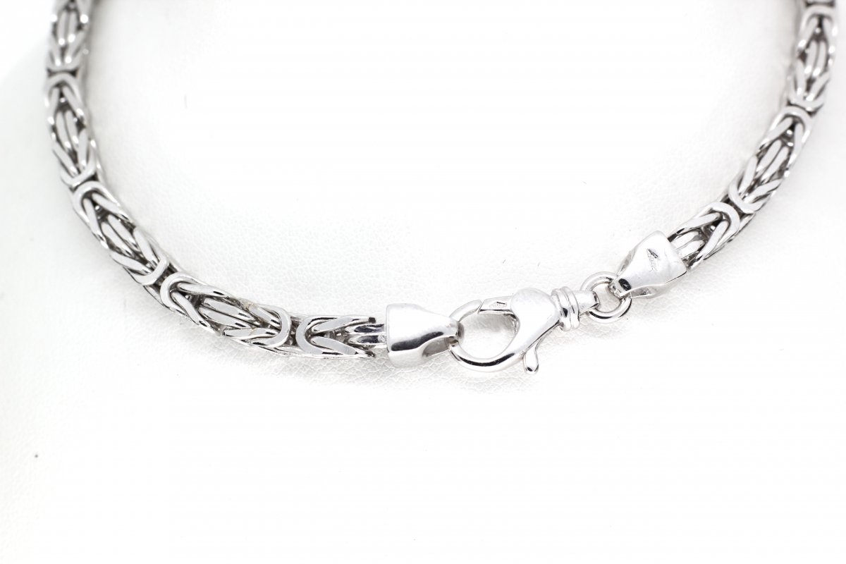 18 Karaat Witgouden Koningscollier Extra Breed