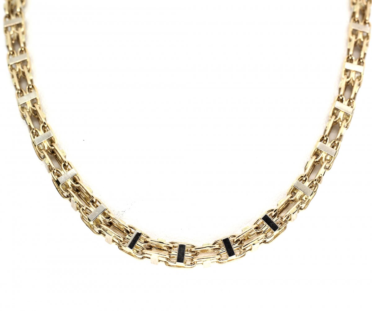 Bi-Color Gouden Magnum Collier