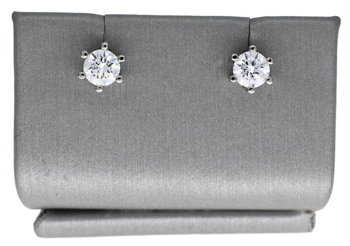 Lab-grown Solitair oorstekers 2-0.50crt