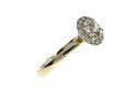 18 Karaat Gouden Haloring met 15-1.27crt Diamant