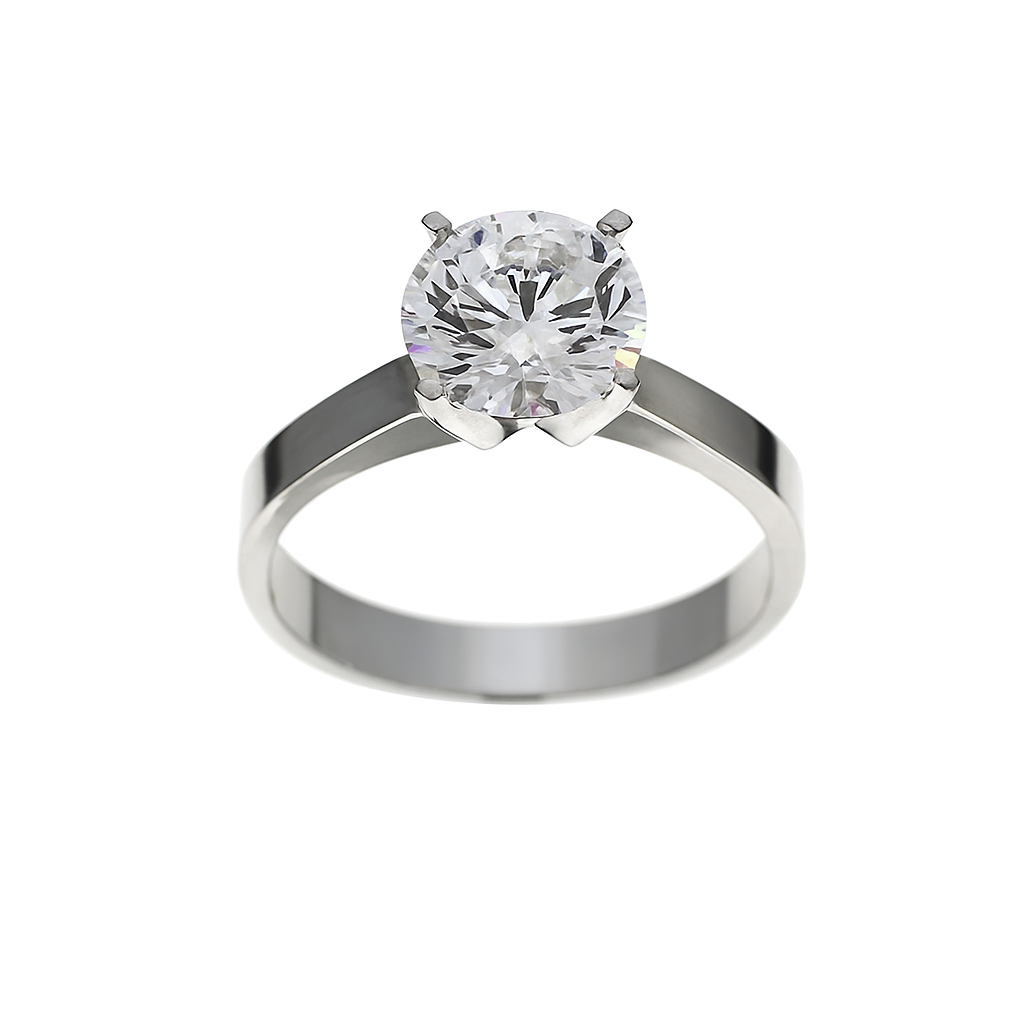 Lab-grown Solitair Ring 2.00crt.