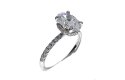 Labgrown Oval Solitaire Ring 2.44crt