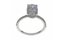 Lab-grown Ovaal Solitair Ring 2.44crt