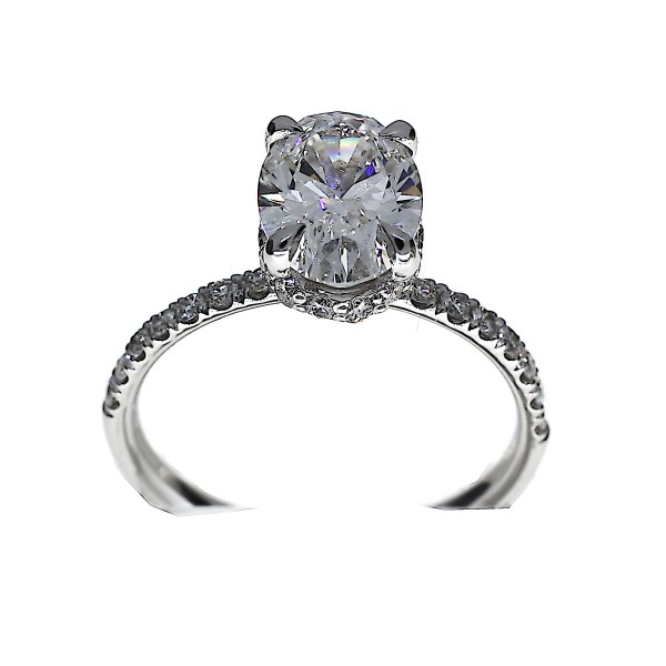 Labgrown Oval Solitaire Ring 2.44crt