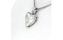 Heart Shape Solitair hanger witgoud 1.71crt