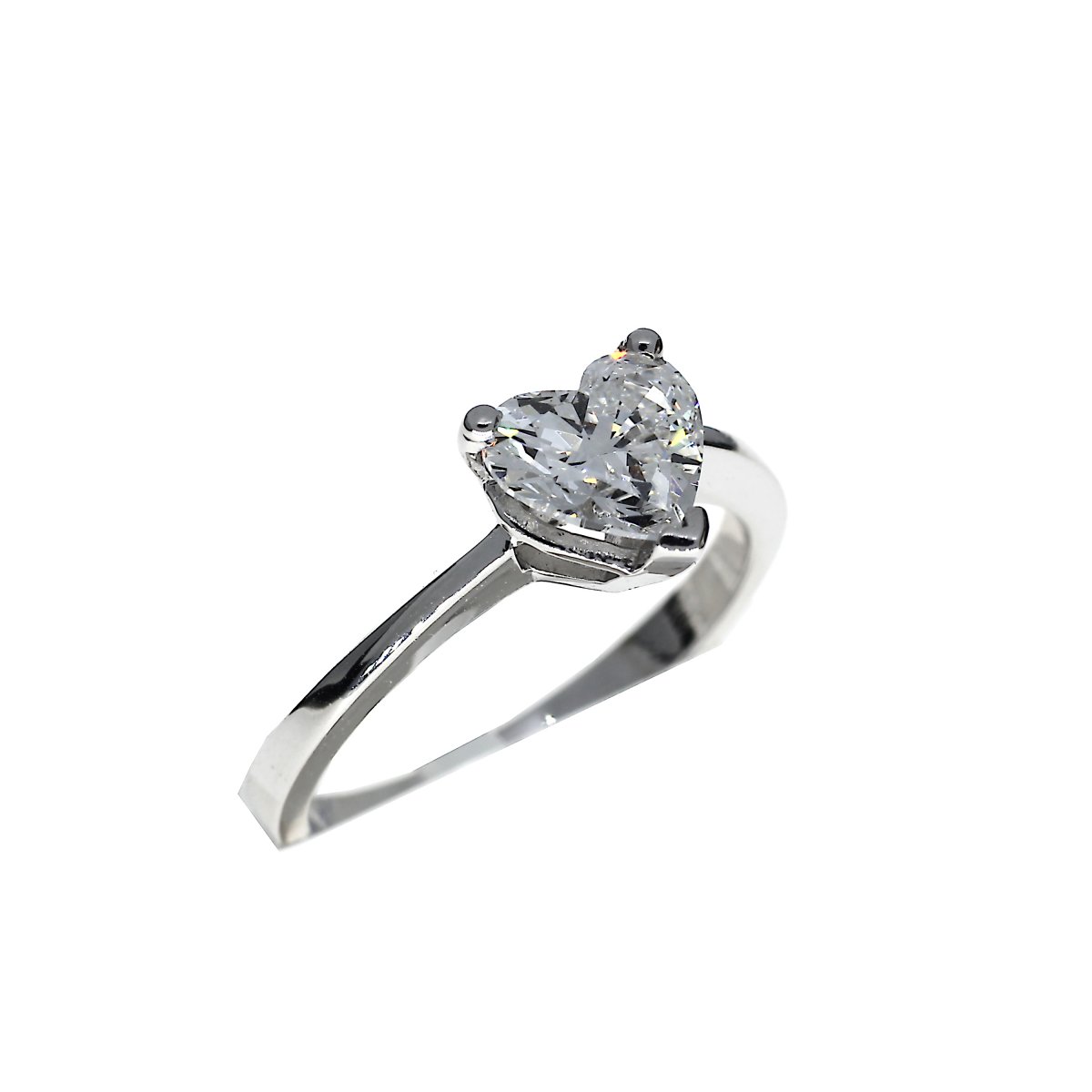 Heart Shape Solitair ring 1-1.04crt.