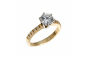 Lab-grown Solitair ring 1.20crt