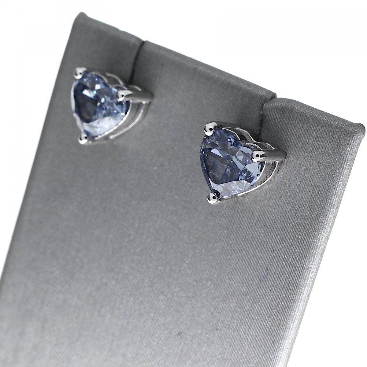 Lab-grown Blauwe Hartgeslepen Diamant Oorstekers 2-2.11crt