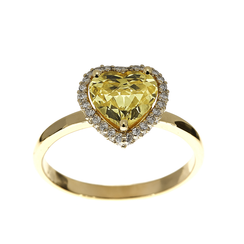 Lab-grown Hartgeslepen Diamant Halo ring 1.52crt