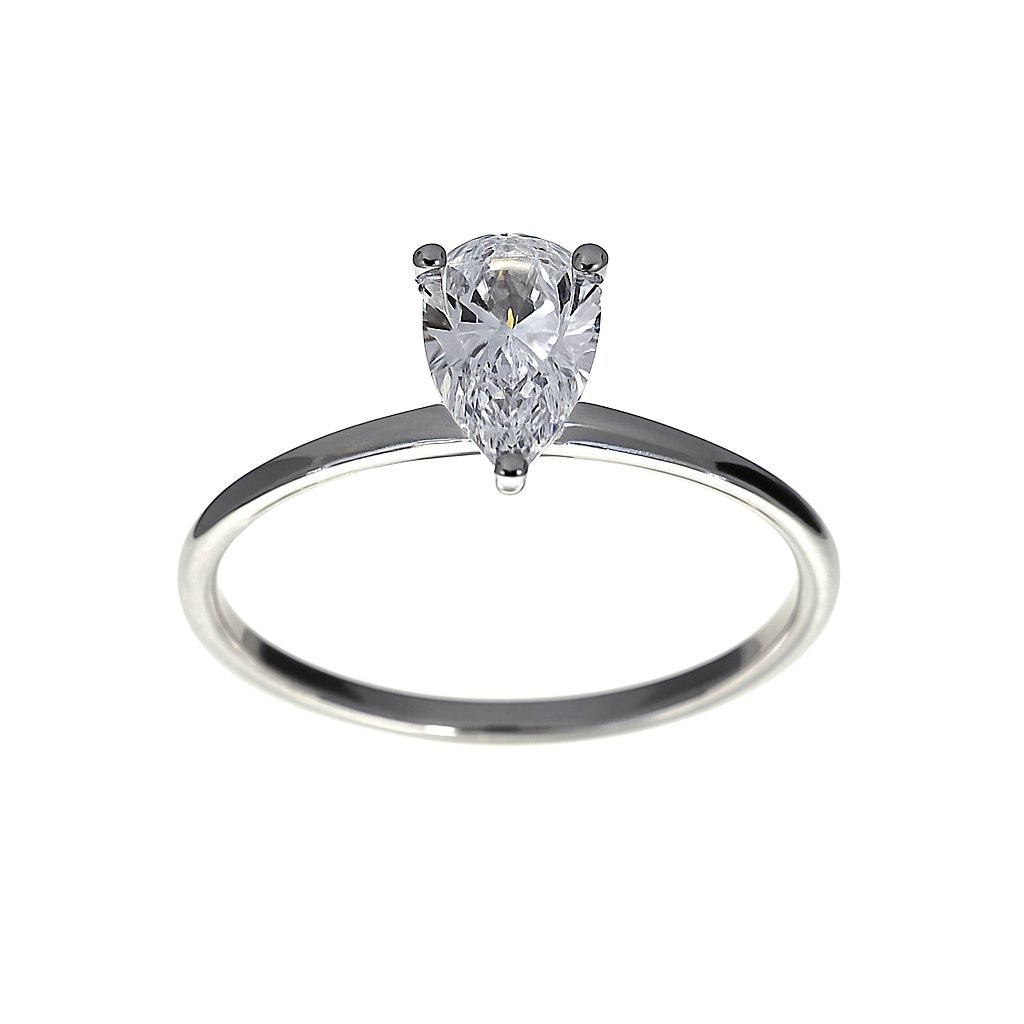 Lab-grown Peer Solitiar ring 1-0.71crt