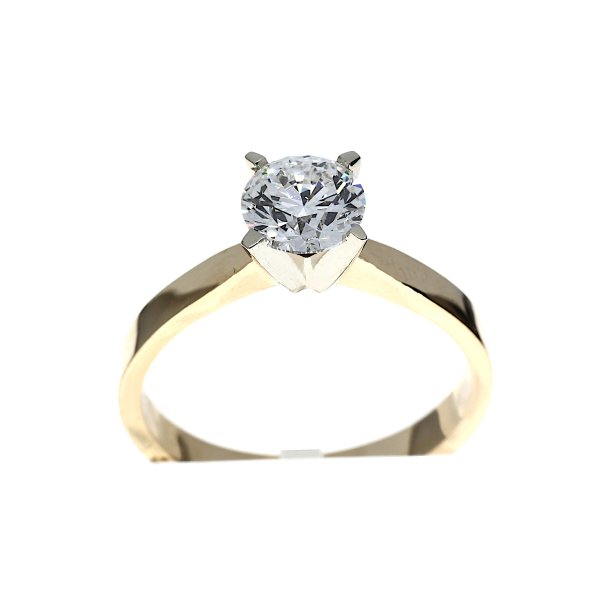 Labgrown Solitair ring 1-1.10crt.
