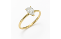 Lab-grown pear solitiar ring 1-0.70crt