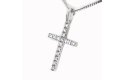 Lab-grown cross pendant 16-1.60 crt.
