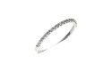 Lab-grown 1/2 eternity ring witgoud 20-0.20crt