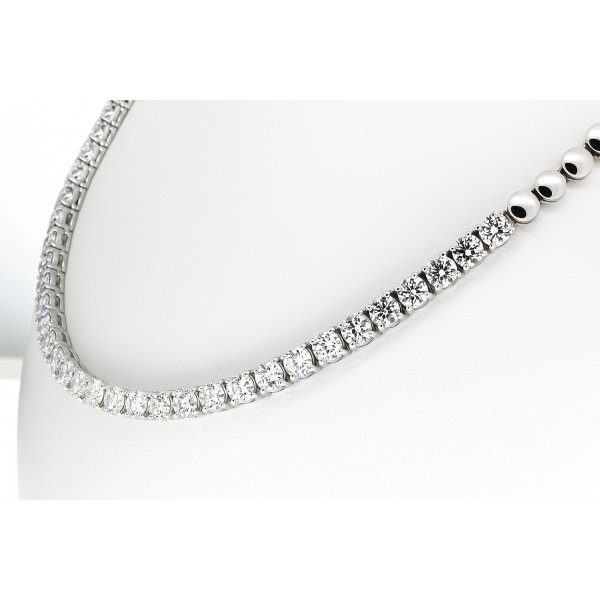 Lab-Grown 1/2 Tennis collier 54-11.88crt