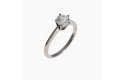Platina Solitair ring met 1-1.07crt