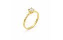 Lab-grown geelgouden solitair ring 1-0.33crt