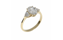 Lab-Grown Trapriviere ring met 3-2.08crt