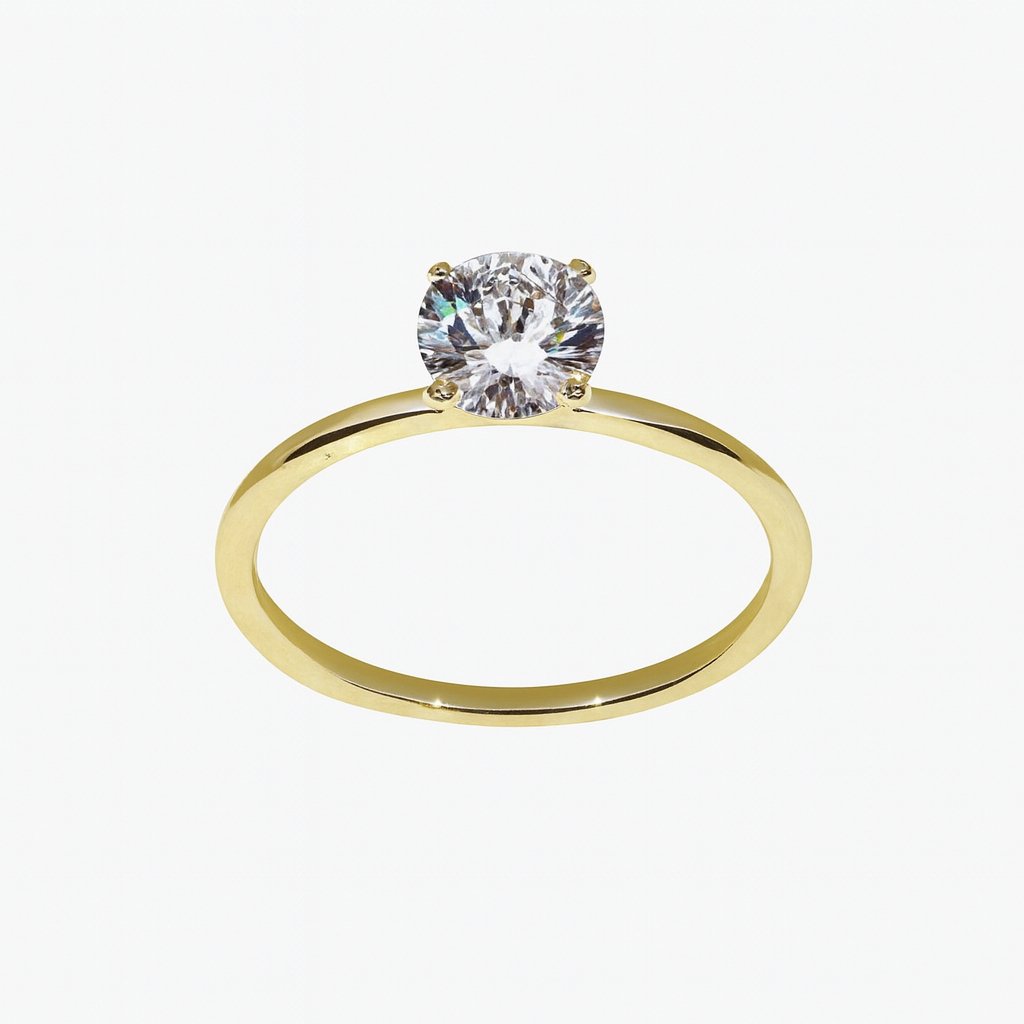 Lab-Grown solitair ring 0.70crt
