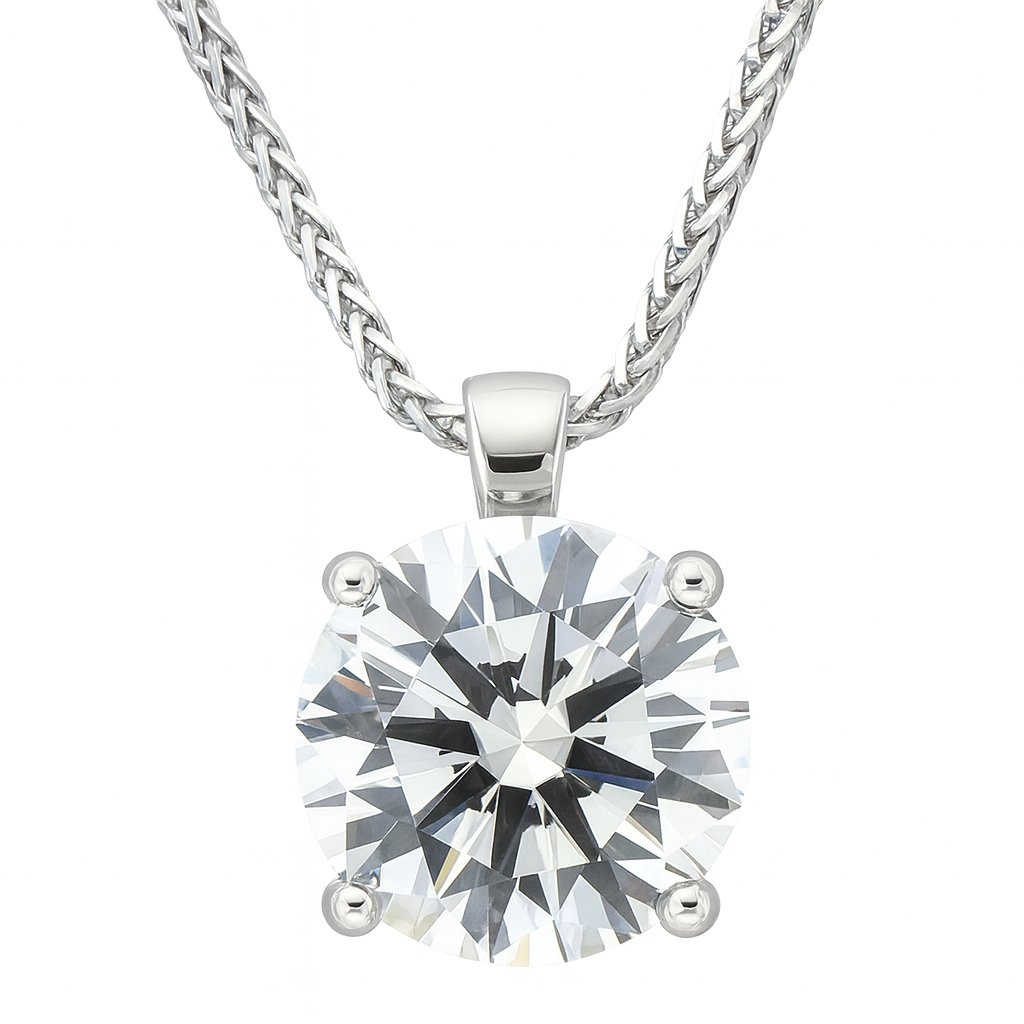 Lab-grown Solitair hanger 1-5.00crt.