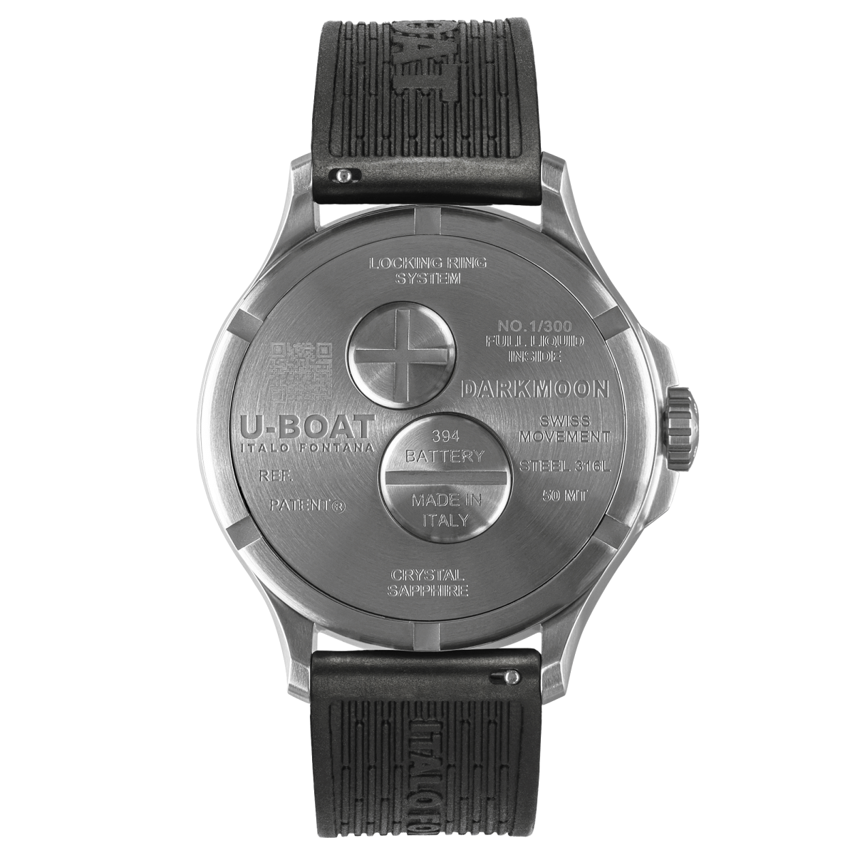 U-Boat Darkmoon 25° Black SS horloge 2027