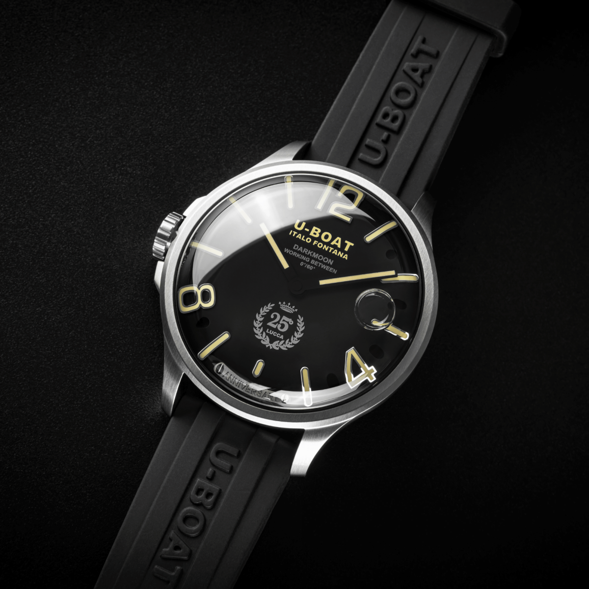 U-Boat Darkmoon 25° Black SS horloge 2027